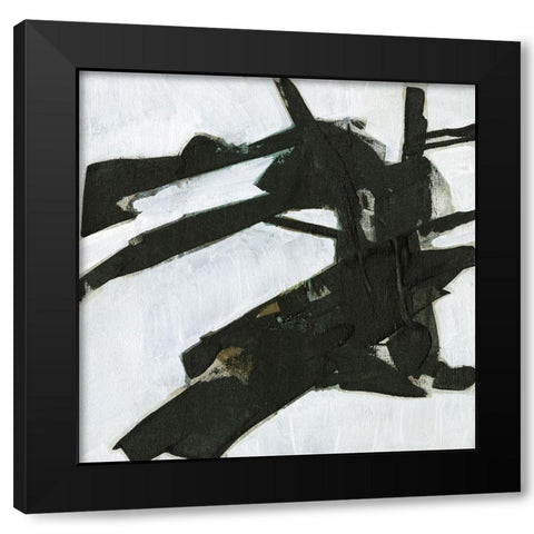 Ode an Kline IX Black Modern Wood Framed Art Print with Double Matting by Goldberger, Jennifer