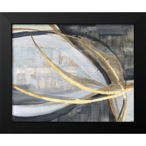 Twisting Vortex I Black Modern Wood Framed Art Print by Goldberger, Jennifer