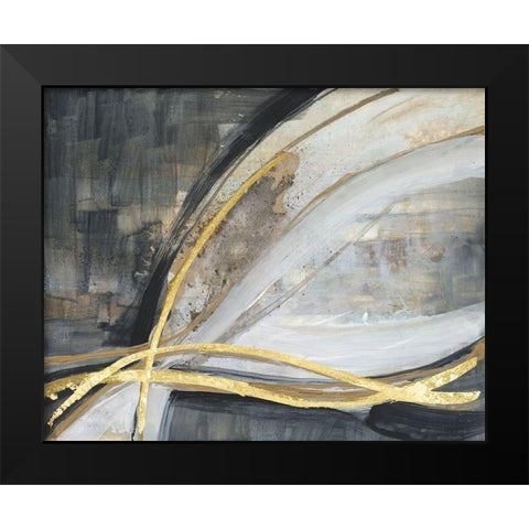 Twisting Vortex II Black Modern Wood Framed Art Print by Goldberger, Jennifer