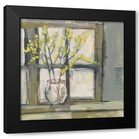 Sign of Spring II Black Modern Wood Framed Art Print with Double Matting by Goldberger, Jennifer