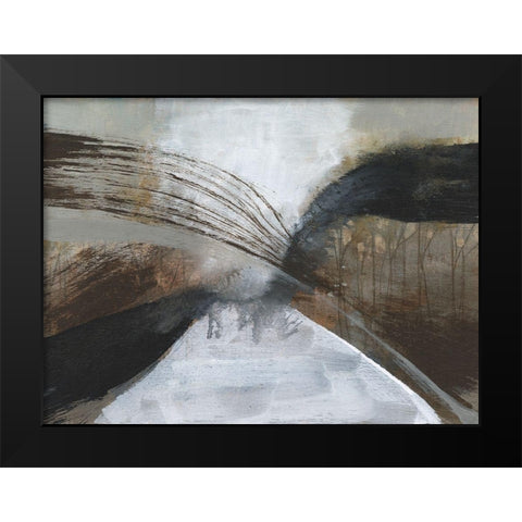 Clouded Vortex I Black Modern Wood Framed Art Print by Goldberger, Jennifer