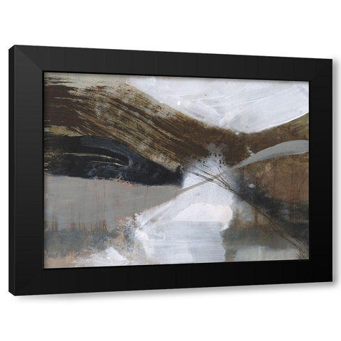 Clouded Vortex II Black Modern Wood Framed Art Print with Double Matting by Goldberger, Jennifer