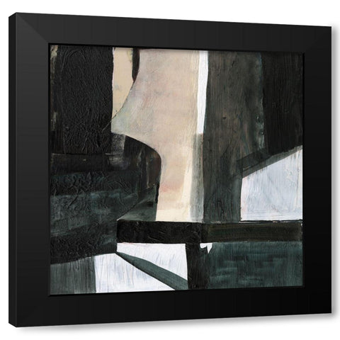 Deconstructed Ebony I Black Modern Wood Framed Art Print with Double Matting by Goldberger, Jennifer