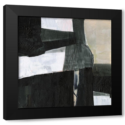 Deconstructed Ebony II Black Modern Wood Framed Art Print by Goldberger, Jennifer