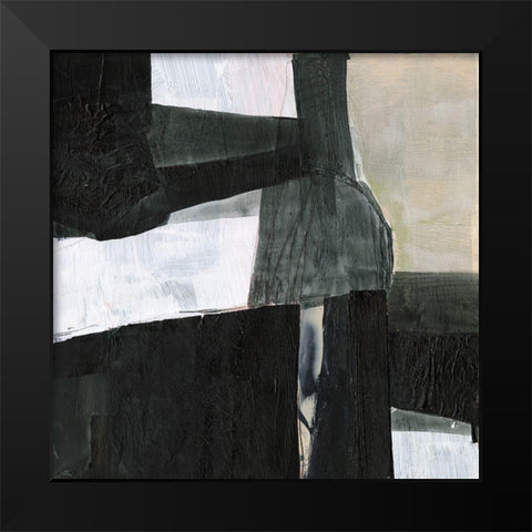 Deconstructed Ebony II Black Modern Wood Framed Art Print by Goldberger, Jennifer