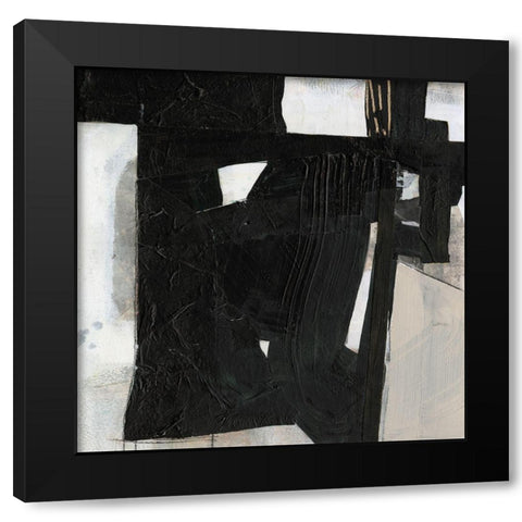 Deconstructed Ebony IV Black Modern Wood Framed Art Print by Goldberger, Jennifer