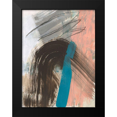 Swiped II Black Modern Wood Framed Art Print by Goldberger, Jennifer