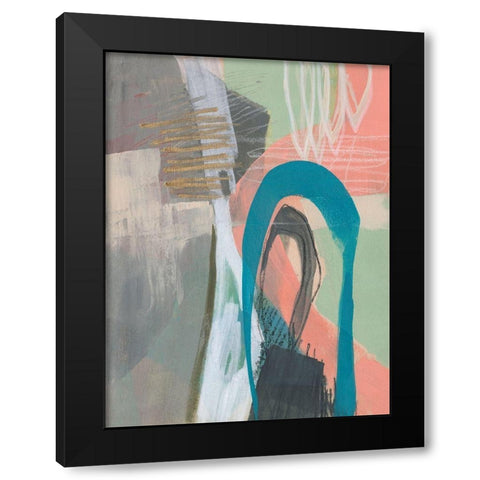 Marks in Marks I Black Modern Wood Framed Art Print with Double Matting by Goldberger, Jennifer