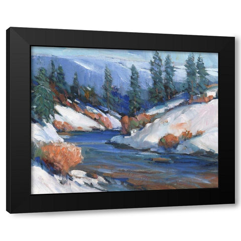 First Snow II Black Modern Wood Framed Art Print with Double Matting by OToole, Tim