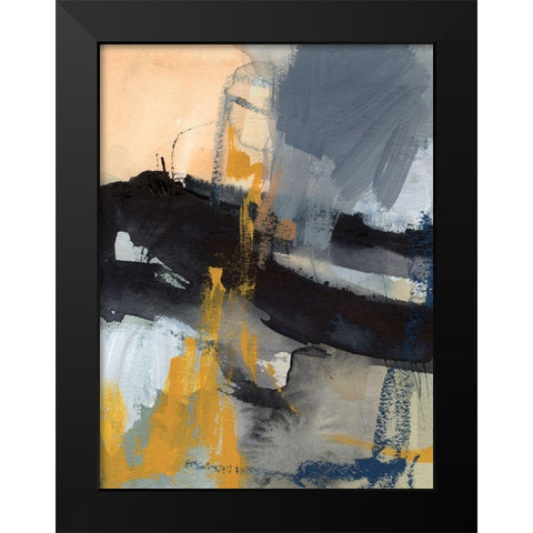 Incite I Black Modern Wood Framed Art Print by Borges, Victoria