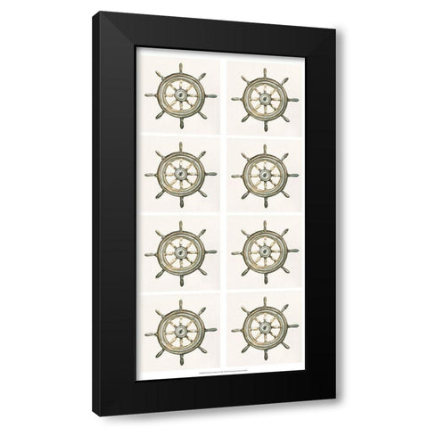 8-UP At the Helm II Black Modern Wood Framed Art Print with Double Matting by Caroline, Emma