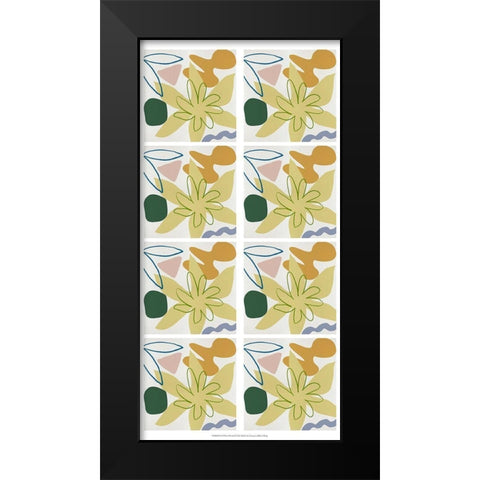 8-UP Flower Petals I Black Modern Wood Framed Art Print by Wang, Melissa