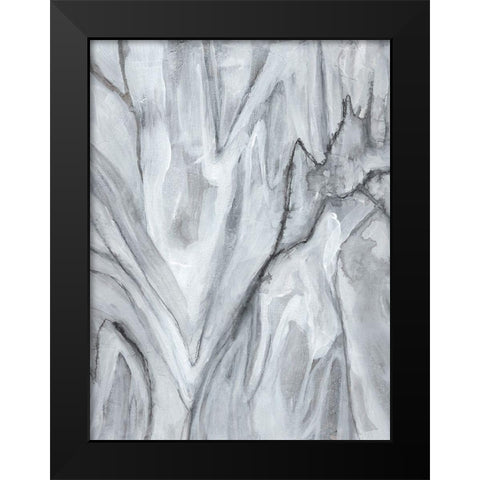 Marbled White II Black Modern Wood Framed Art Print by Goldberger, Jennifer