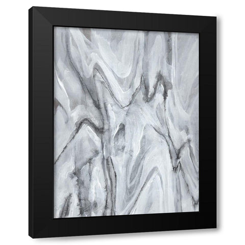 Marbled White IV Black Modern Wood Framed Art Print with Double Matting by Goldberger, Jennifer