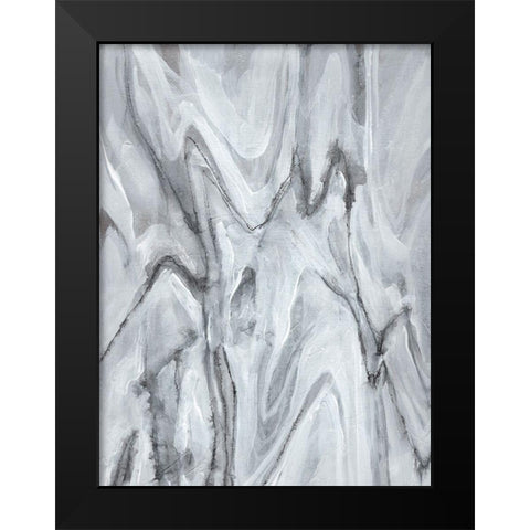 Marbled White IV Black Modern Wood Framed Art Print by Goldberger, Jennifer