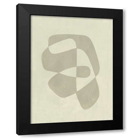 Soft Shape I Black Modern Wood Framed Art Print by Caroline, Emma