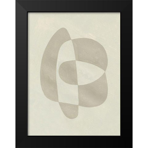 Soft Shape III Black Modern Wood Framed Art Print by Caroline, Emma