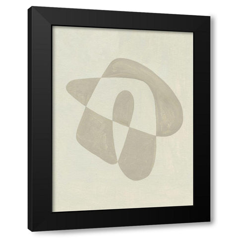 Soft Shape IV Black Modern Wood Framed Art Print by Caroline, Emma