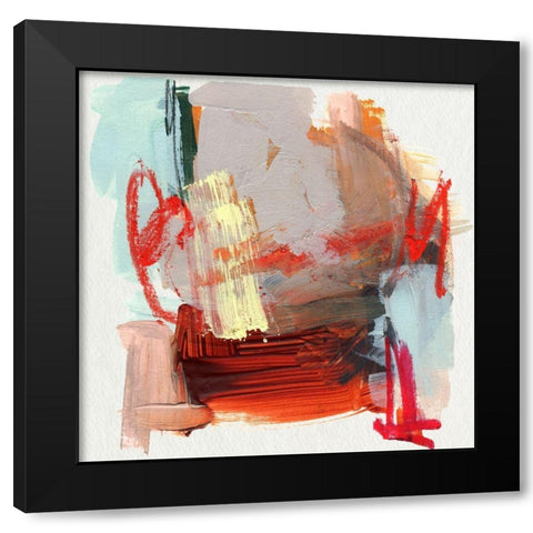 Abstract Metro Maps III Black Modern Wood Framed Art Print with Double Matting by Parker, Jennifer Paxton