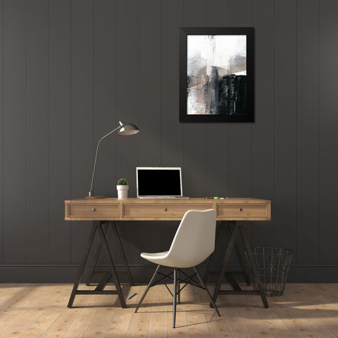 Ebonized II Black Modern Wood Framed Art Print by Goldberger, Jennifer