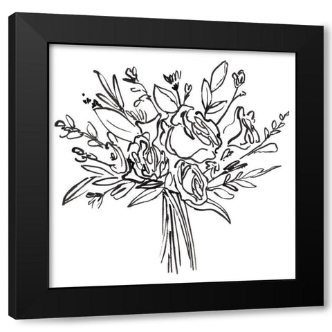 Bouquet a Day I Black Modern Wood Framed Art Print with Double Matting by Warren, Annie