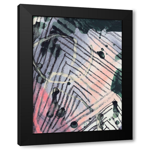 Angled Spaces IV Black Modern Wood Framed Art Print by Parker, Jennifer Paxton
