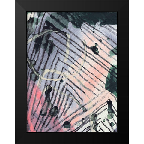 Angled Spaces IV Black Modern Wood Framed Art Print by Parker, Jennifer Paxton