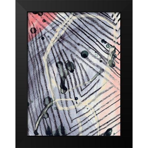 Angled Spaces VI Black Modern Wood Framed Art Print by Parker, Jennifer Paxton