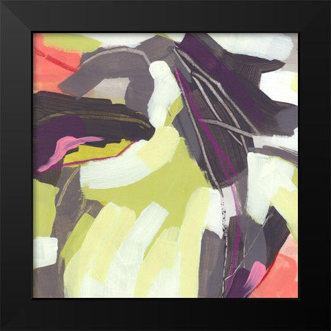 Martini Swirl IV Black Modern Wood Framed Art Print by Vess, June Erica