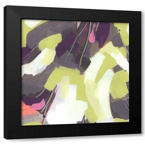 Martini Swirl V Black Modern Wood Framed Art Print with Double Matting by Vess, June Erica