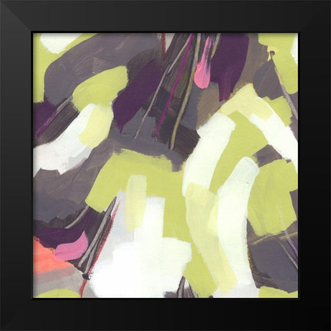 Martini Swirl V Black Modern Wood Framed Art Print by Vess, June Erica