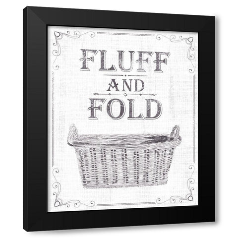 Laundry Today I Black Modern Wood Framed Art Print with Double Matting by Wang, Melissa