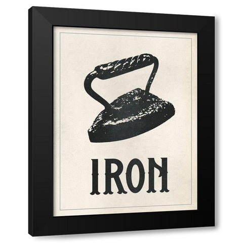 Vintage Laundry I Black Modern Wood Framed Art Print by Warren, Annie