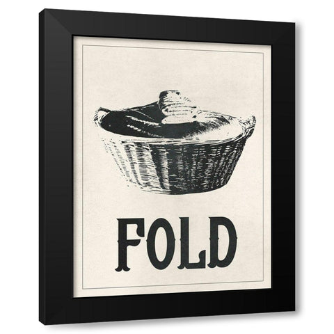 Vintage Laundry IV Black Modern Wood Framed Art Print by Warren, Annie