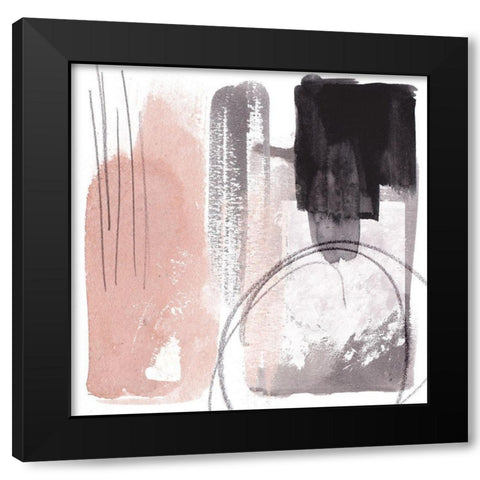 Coexistence II Black Modern Wood Framed Art Print with Double Matting by Wang, Melissa