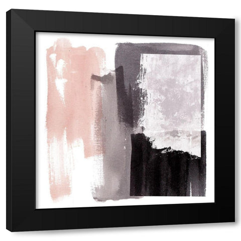 Coexistence VIII Black Modern Wood Framed Art Print with Double Matting by Wang, Melissa