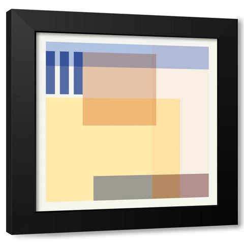 Hazy Days I Black Modern Wood Framed Art Print by Wang, Melissa