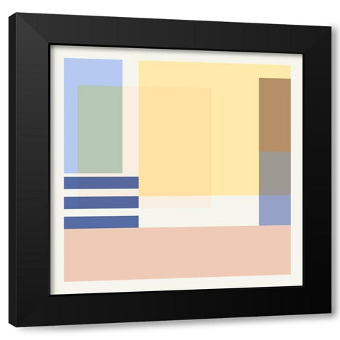 Hazy Days IV Black Modern Wood Framed Art Print by Wang, Melissa