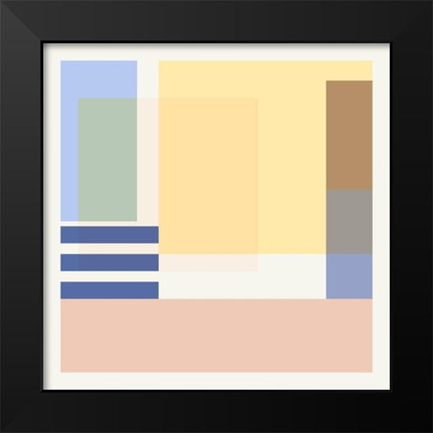 Hazy Days IV Black Modern Wood Framed Art Print by Wang, Melissa