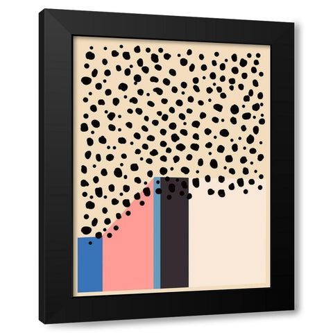 Color Studies I Black Modern Wood Framed Art Print with Double Matting by Wang, Melissa
