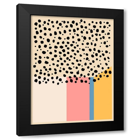 Color Studies II Black Modern Wood Framed Art Print with Double Matting by Wang, Melissa