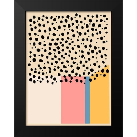 Color Studies II Black Modern Wood Framed Art Print by Wang, Melissa