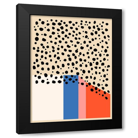 Color Studies III Black Modern Wood Framed Art Print with Double Matting by Wang, Melissa