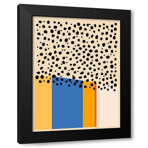 Color Studies IV Black Modern Wood Framed Art Print with Double Matting by Wang, Melissa