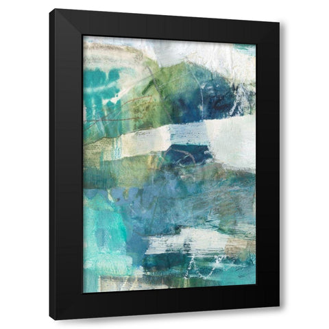Terrene Abstract II Black Modern Wood Framed Art Print by Jachimiec, Sue