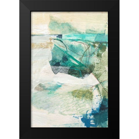 Terrene Abstract III Black Modern Wood Framed Art Print by Jachimiec, Sue