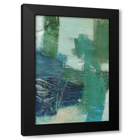 Terrene Abstract IV Black Modern Wood Framed Art Print by Jachimiec, Sue