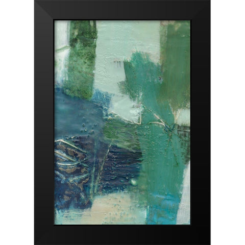 Terrene Abstract IV Black Modern Wood Framed Art Print by Jachimiec, Sue