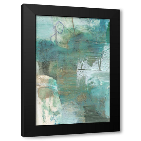 Terrene Abstract V Black Modern Wood Framed Art Print by Jachimiec, Sue