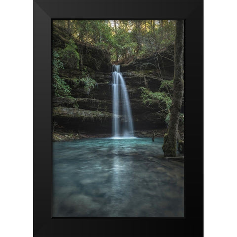 Crystal Waters Black Modern Wood Framed Art Print by Head, Danny